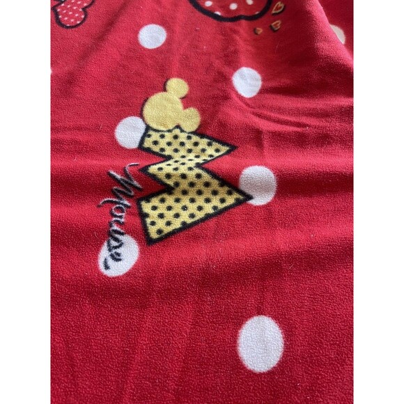 Disney Minnie Mouse Blanket  58 in x 66 in, Red Disney Fleece Bedroom - Picture 3 of 13